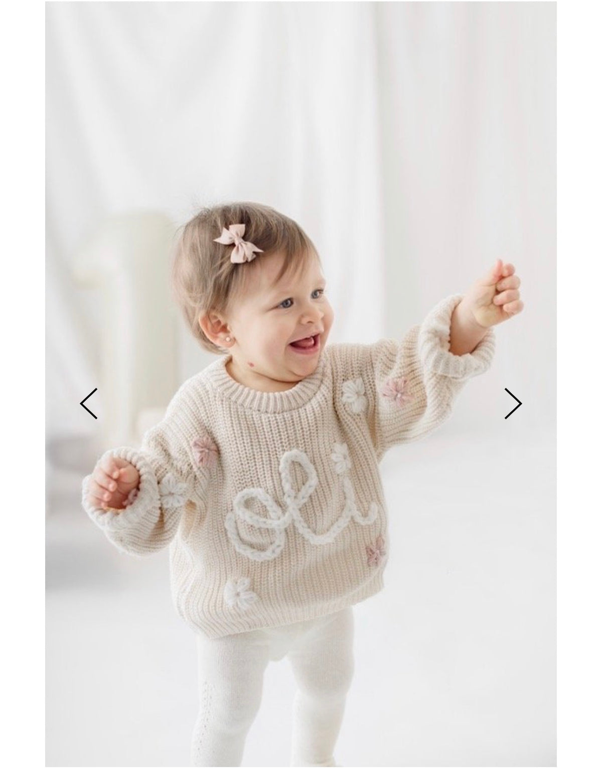 Sweater mano escrita